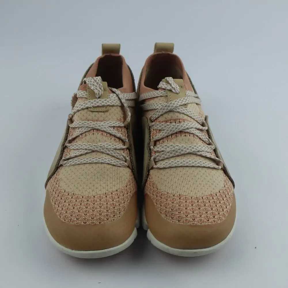Clarks tri Amelia Women’s Sneakers Pin Combi Mess Suede Comfort Shoes Size 8M